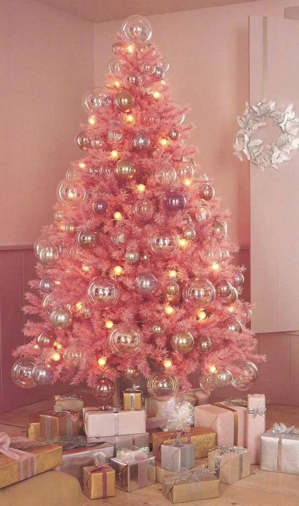 blueprint pink christmas tree